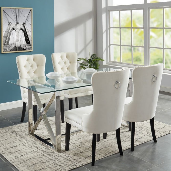 Lorenzo/ Rizzo 5-Piece Dining Set