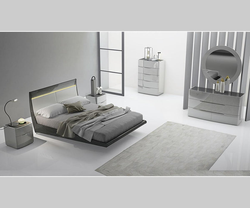 Asher Bedroom Set in different sizes with modern solid wood laquer finish