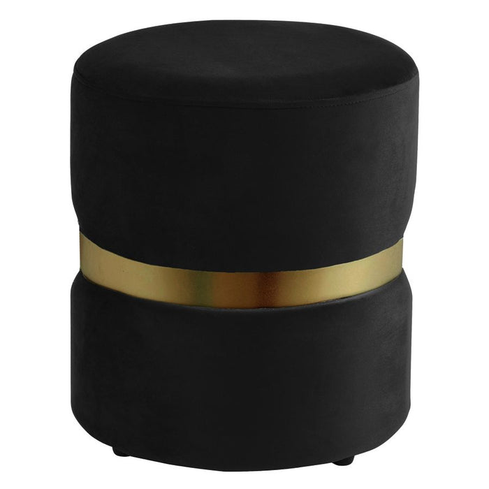 Violet Round Ottoman