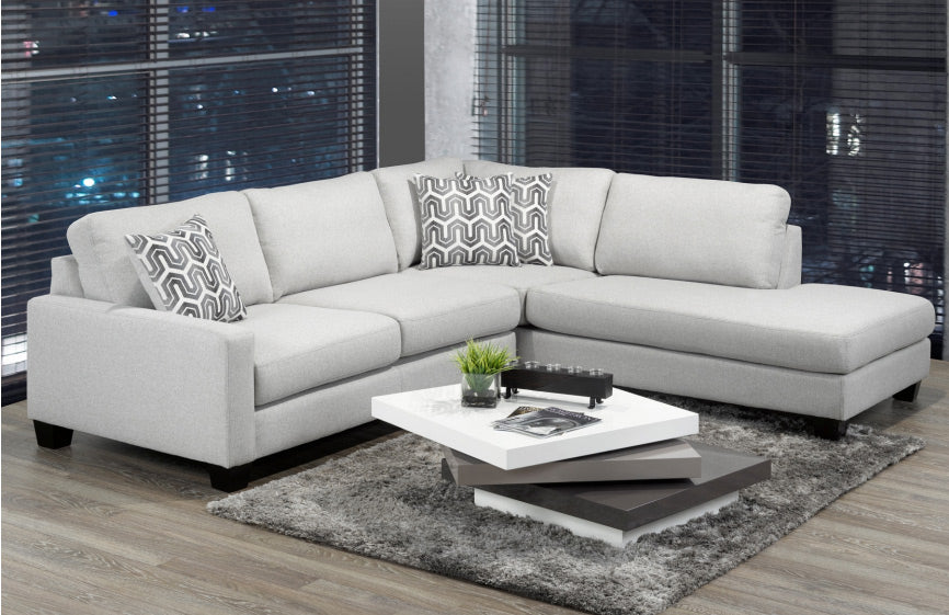 Jackson 2-Piece Sectional with choice of fabric/colors