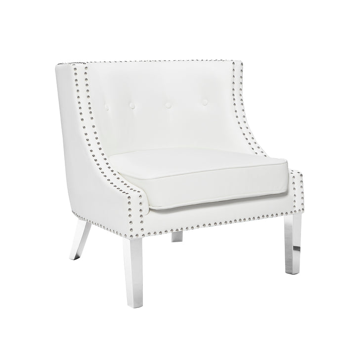 Lucy Leatherette Accent Chair