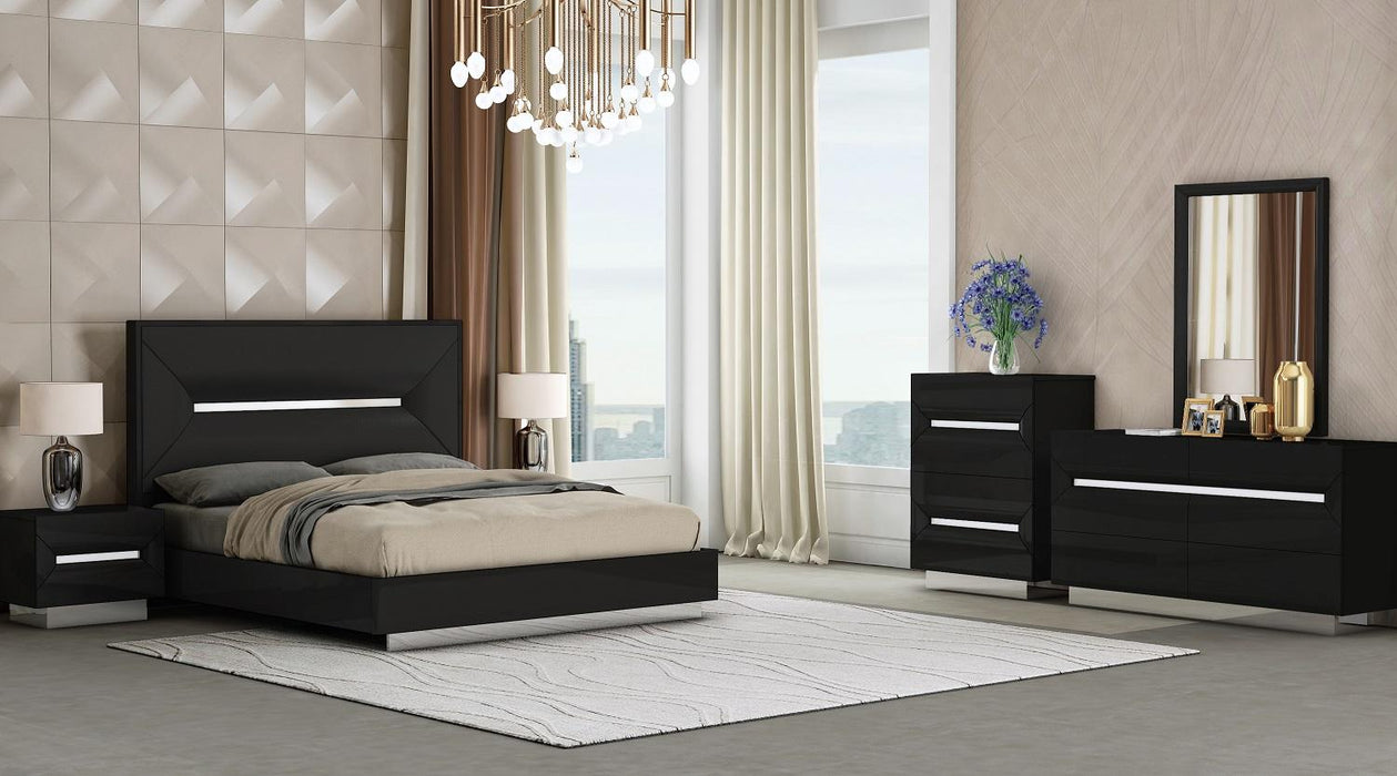 High Gloss Lacquer Bedroom Set with choice of colors
