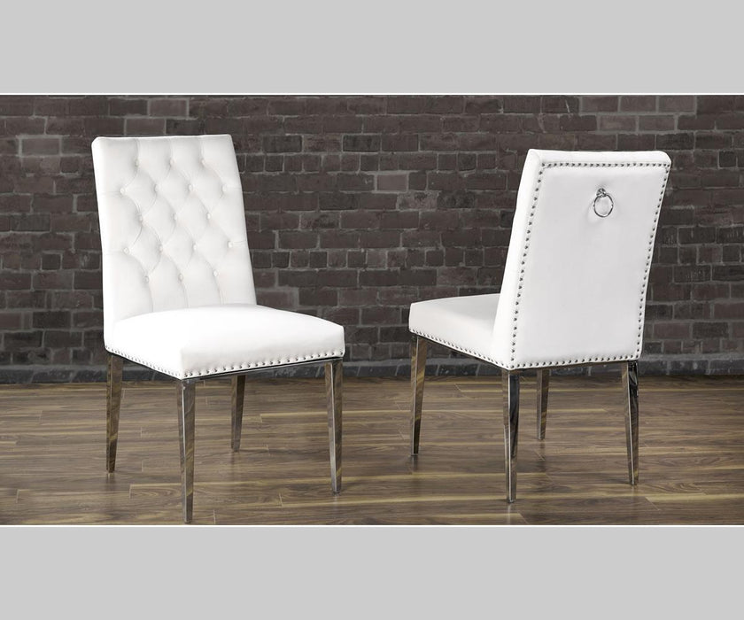 Modern Dining Chairs in Beige Color (set of 2)