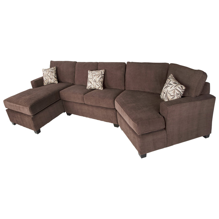 Canadian Made 3-Piece Sectional with Chaise/Cuddler option