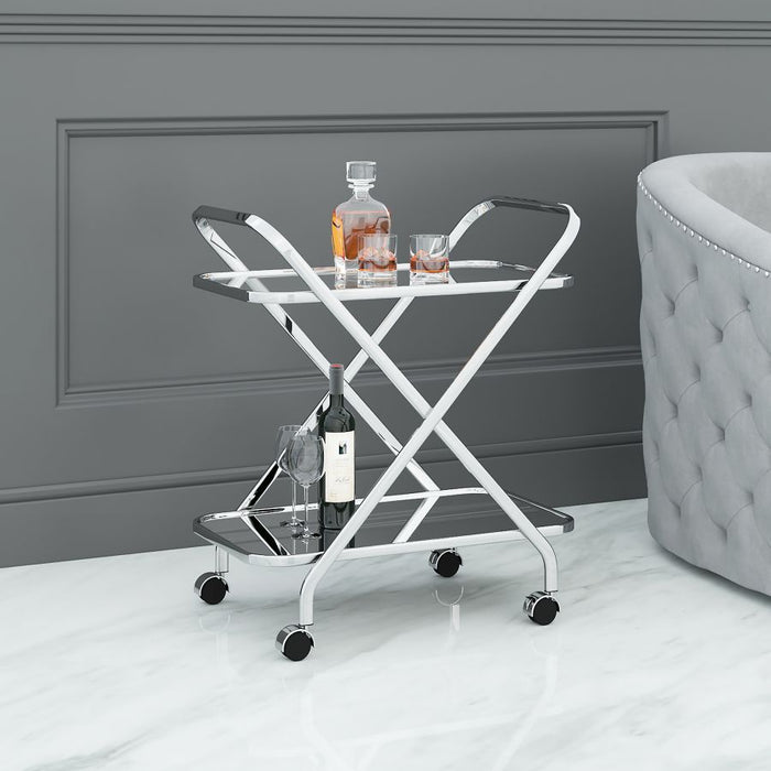 Oriso Chrome Bar Cart