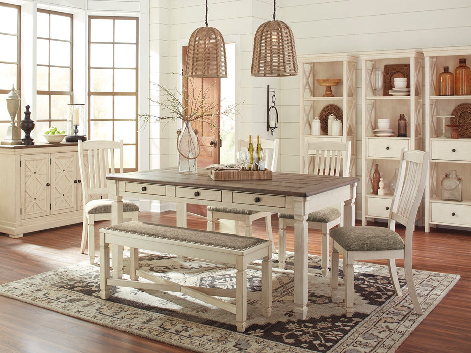 Bolanburg Dining Set in Two-Tone Brown Signature Design by Ashley