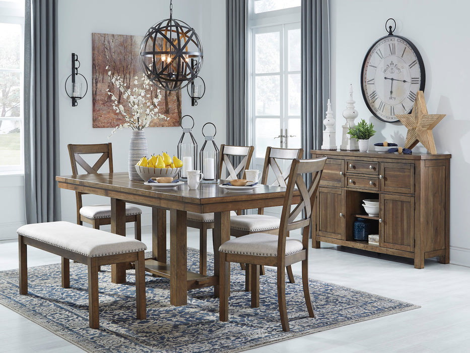 Ashley Moriville Dining Set in regular height and counter height