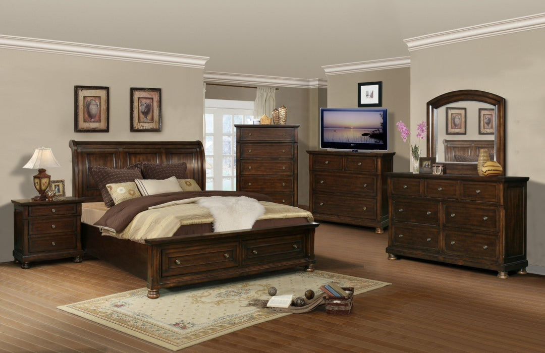 Trendy Bedroom Set with Storage drawers with 2 color options