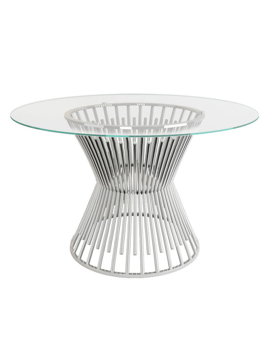 Monti Dining Table Glass Top by Xcella
